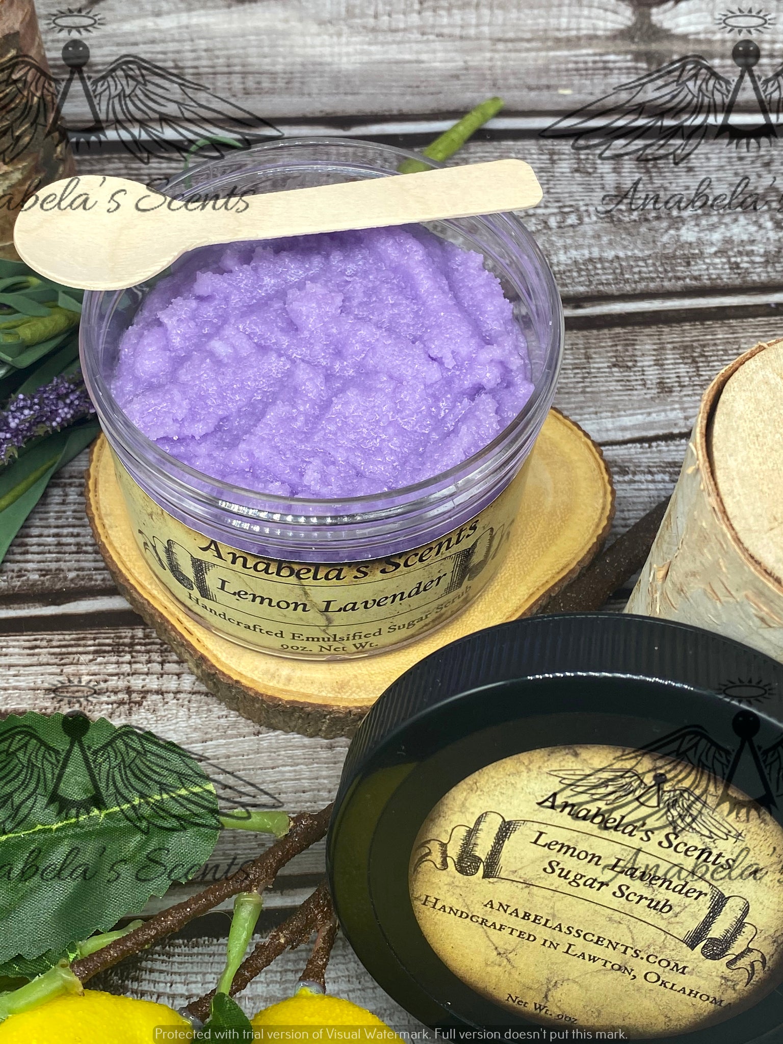 Lemon Lavender Sugar Scrubs