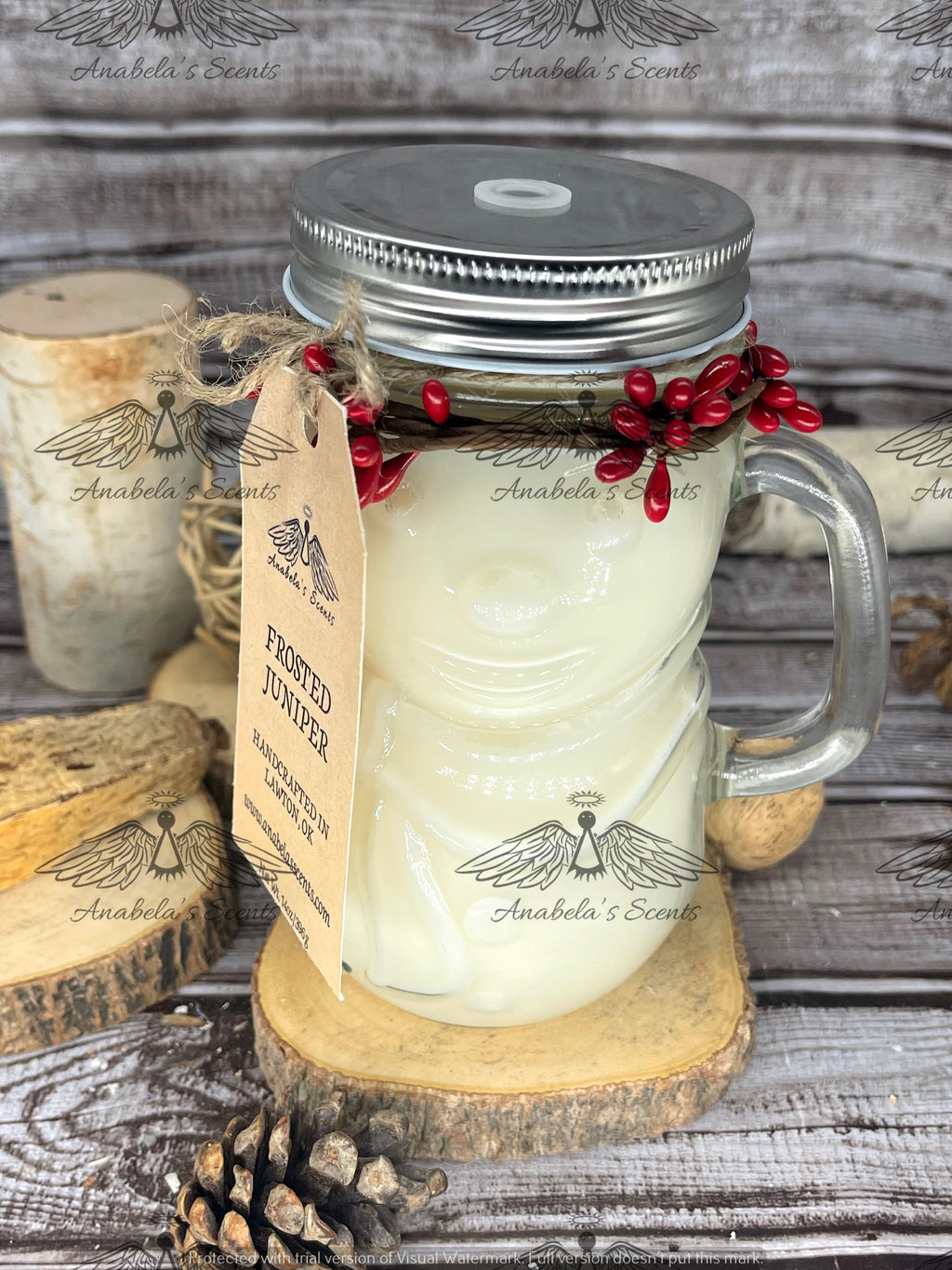 Frosted Juniper Candles